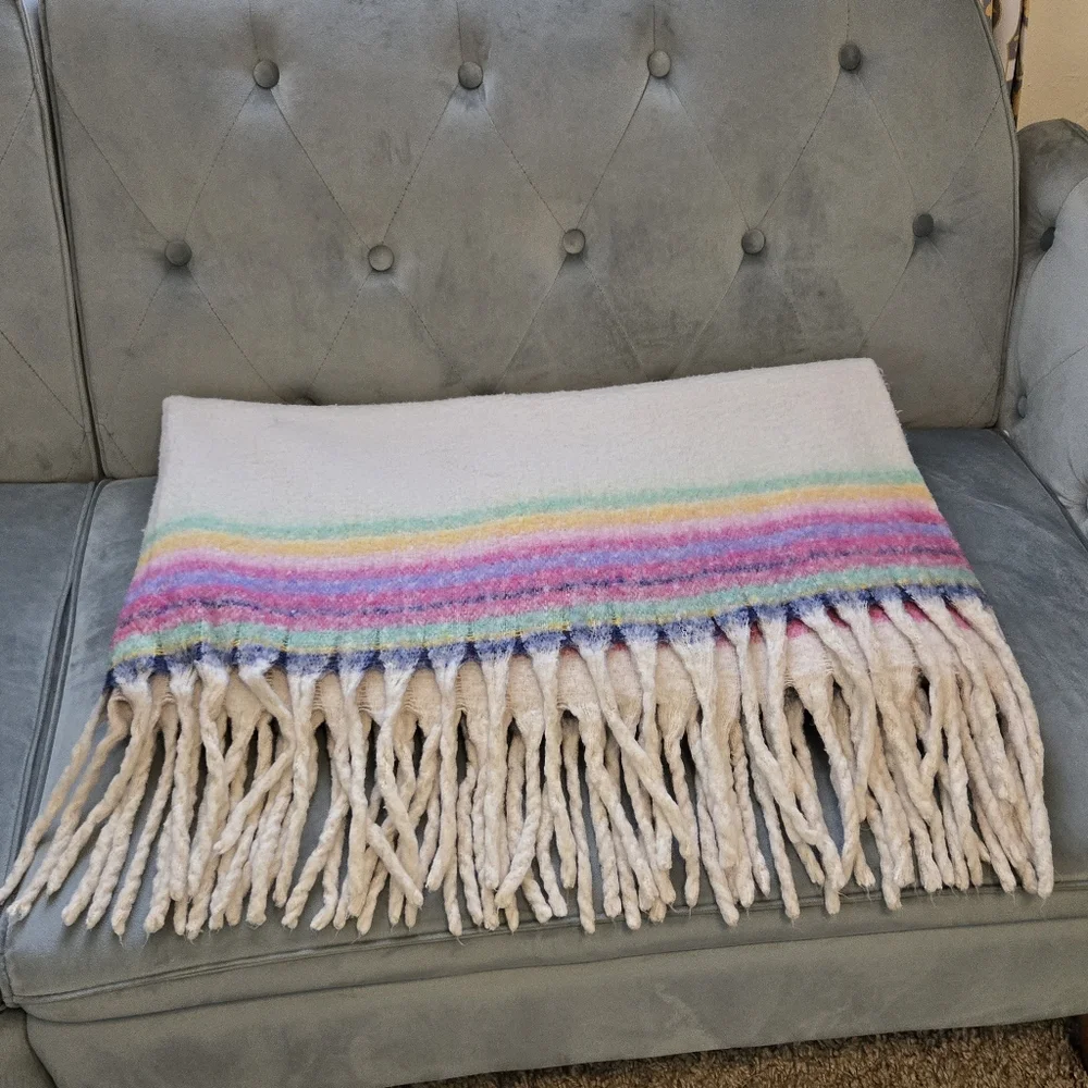 Free People Fringe Throw Blanket - Picture 1 of 11